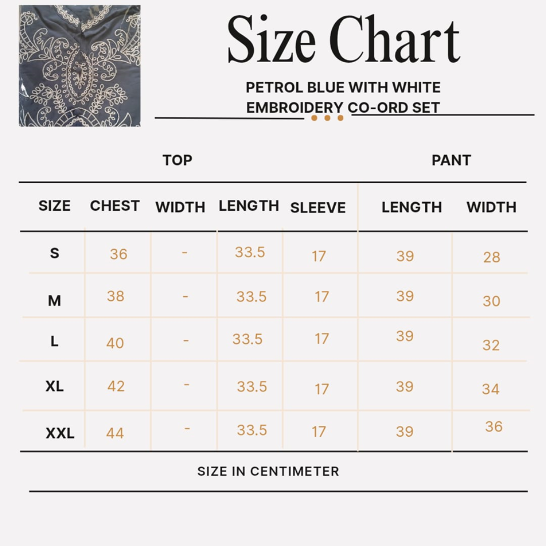 Trendy Embroidery CO-ORD SET