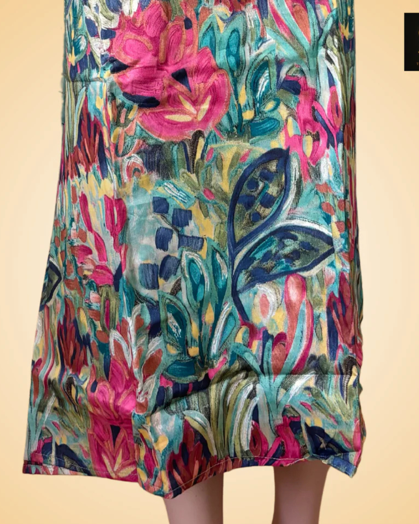 Glass Cotton Floral Print Suit Set – Peacock Green