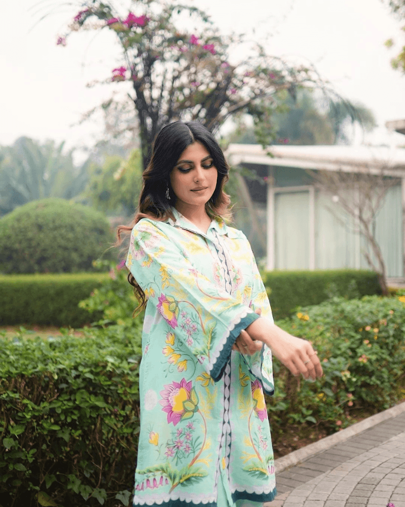 Elegent  Pure Cotton Co-ord Set (Plazzo Style)