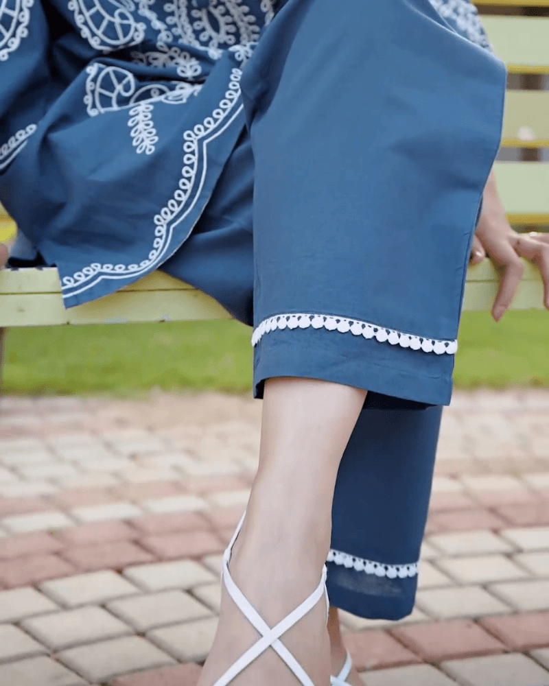 Trendy  Embroidery CO-ORD SET