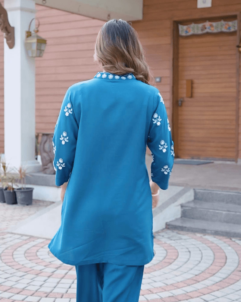 Trendy Embroidered Co-Ord Set